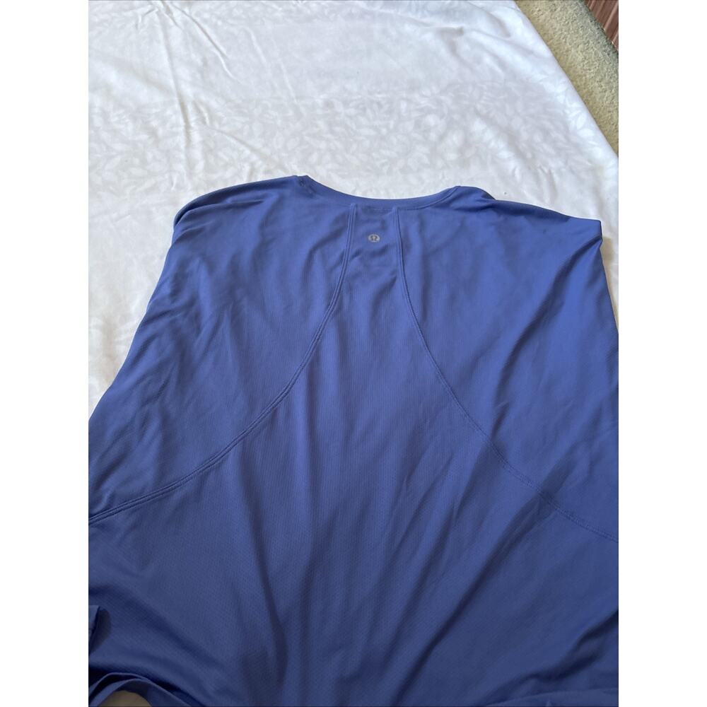 Lululemon Cropped Long Sleeve Blue Sz 14 - Picture 4 of 5